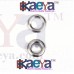 OkaeYa-500 Sets Eyelet Grommet Hole Rivets(set of 500 male and 500 female) Silver color